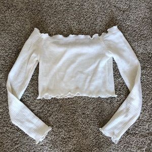 Crop top, long sleeve shirt